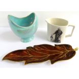 SELECTION OF CARLTON WARE including a Rouge Royale insect pattern circular dish, a Rouge Royale leaf