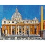 ED O'FARRELL St. Peter's Basilica, Rome, artist proof, signed, inscribed and dated Dec '04, 33cm x