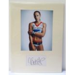 JESSICA ENNIS-HILL SIGNED COLOUR PICTURE in her GB Olympic kit for the London 2012 Olympics,