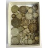 COLLECTION OF BRITISH PRE-1947 SILVER COINS George V and George VI periods, denominations vary, Half