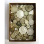 COLLECTION OF BRITISH PRE-1947 SILVER COINS 19/20th century, denominations vary, approximately 300