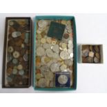 COLLECTION OF WORLD COINS 18th, 19th and 20th centuries, 3 boxes