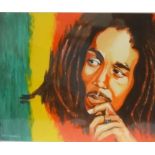 ED O'FARRELL Bob Marley, limited edition print, signed and numbered 3/200, 28cm x 33.5cm