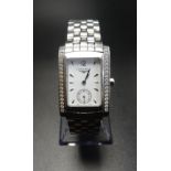 LADIES LONGINES DOLCE VITA DIAMOND SET WRISTWATCH the white dial with subsidiary seconds dial