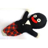 1960s GOLLY SOFT TOY wearing black top and trews, 56cm high