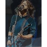 ED O'FARRELL Dave Grohl, limited edition print, signed and numbered 4/200, 37cm x 29cm