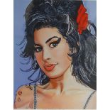 ED O'FARRELL Amy Winehouse III, limited edition print, signed and numbered 2/200, 37cm x 28.5cm