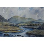 P W IRONSIDE (circa 1960s) River landscape (probably Southern Ireland), watercolour, signed, bearing