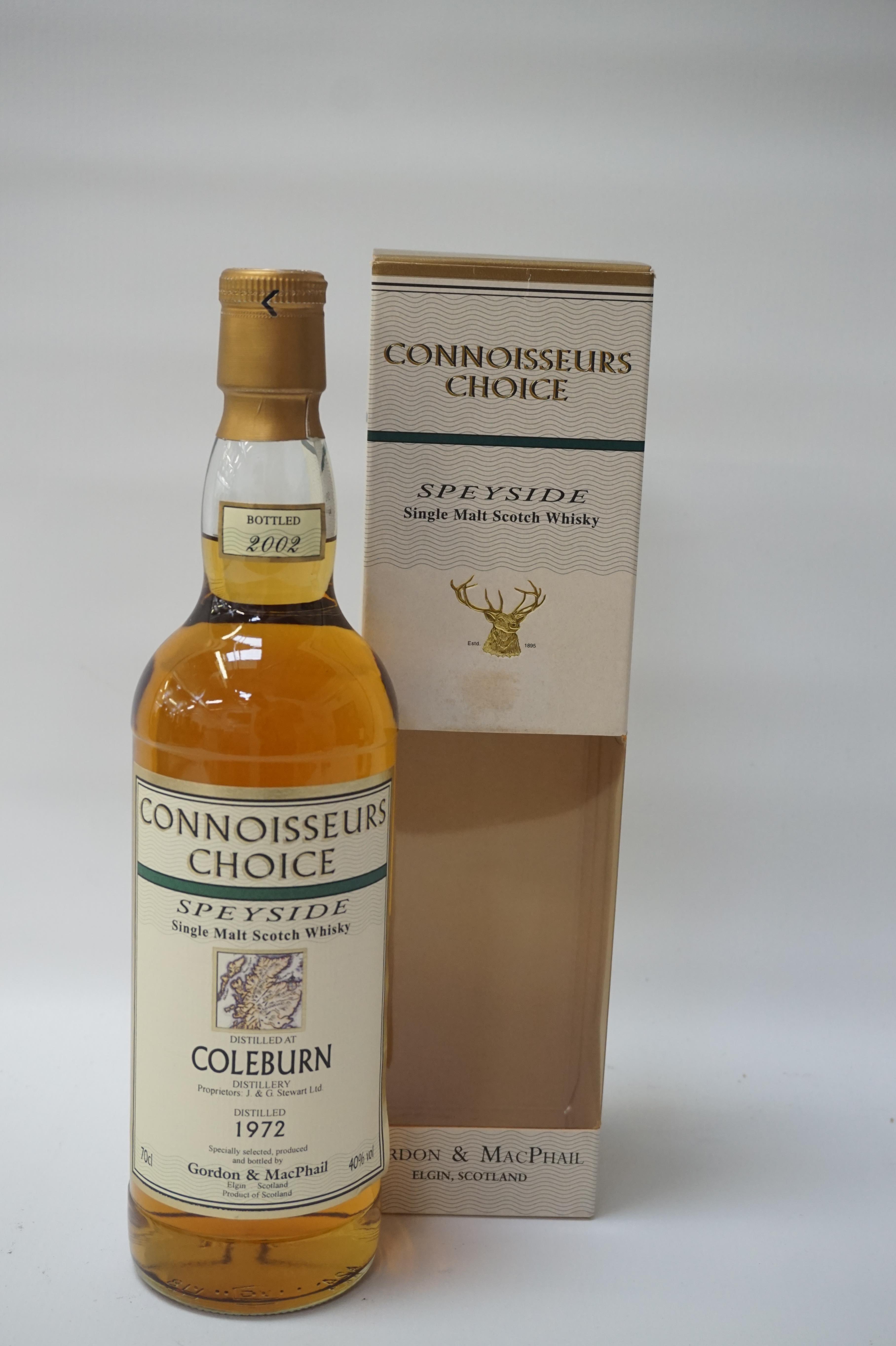 COLEBURN 1972 CONNOISSEURS CHOICE Coleburn Distillery although silent is now the home of independent