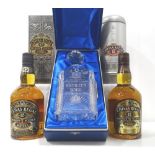 TWO CHIVAS REGAL 12YO A pair of Chivas Regal 12 Year Old Blended Scotch Whisky in different