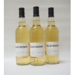 THREE BOTTLES OF BRUICHLADDICH FUTURES ISLAY GROWN Bruichladdich Distillery offered individuals