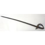 1827 PATTERN BRITISH ARMY RIFLE OFFICER'S SWORD with a wire bound fish skin grip and