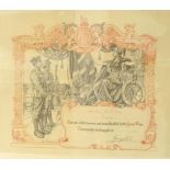 WWI HONOURABLE DISCHARGE CERTIFICATE named to '2750 Corpl.John H.Morey 11th Hussars' and dated 31.