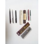 SELECTION OF VINTAGE AND OTHER PENS including a Parker 45 ballpoint, a Parker biro, a Parker