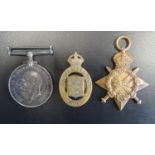 1915-15 STAR AND WAR MEDAL named to 'S-3174 L.Cpl.R.Gilmour. Sea:Highrs' (War Medal 'Pte.'), with '