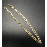 NINE CARAT GOLD CURB LINK BRACELET approximately 2.9 grams