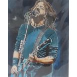 ED O'FARRELL Dave Grohl, limited edition print, signed and numbered 2/200, 37cm x 29cm