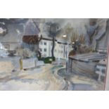 ALEXANDER SILLARS BURNS RSW (1911-1987) Winding street, watercolour, signed, 53cm x 72cm