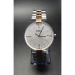 GENTLEMAN'S RADO COUPOLE WRISTWATCH the silvered dial with baton five minute and smaller minute