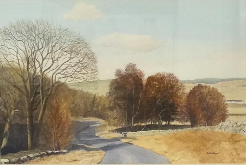 FRANK W. COLCLOUGH Autumn countryside, watercolour, signed, 29.5cm x 44.5cm