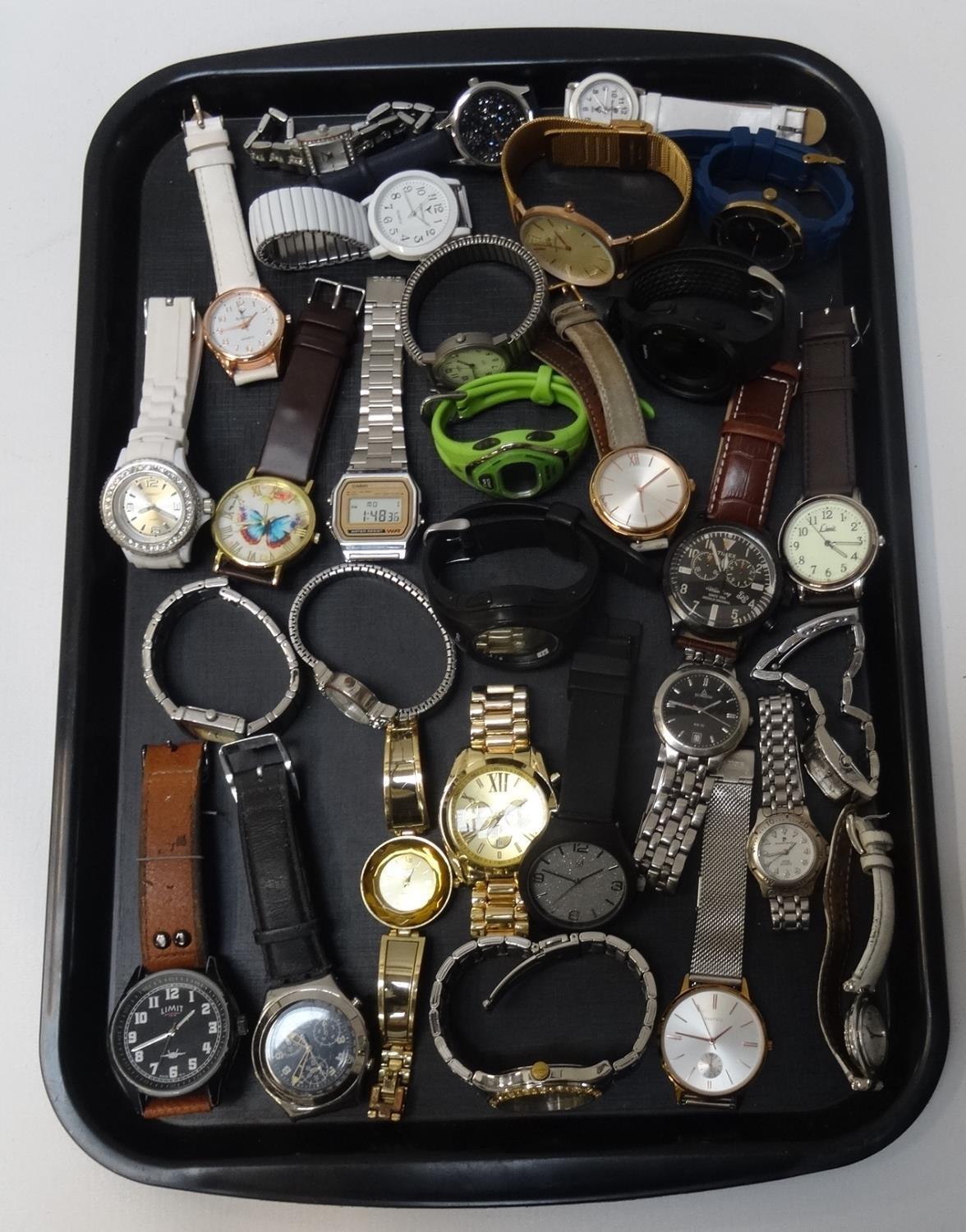 SELECTION OF LADIES AND GENTLEMEN'S WRISTWATCHES including: Swatch; Timex; Casio; Limit; Sekonda;