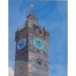 ED O'FARRELL Tolboth Clock, limited edition print, signed and numbered 5/200, 37cm x 29cm