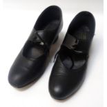 PAIR OF LADIES BLACK LEATHER TAP SHOES by Etoile Dancewear, size 5