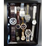 NINE LADIES AND GENTLEMEN'S ROTARY AND SEKONDA WRISTWATCHES of various designs, comprising five