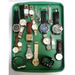 SELECTION OF LADIES AND GENTLEMEN'S WRISTWATCHES including Emporio Armani, Limit, Bailey & Quinn,