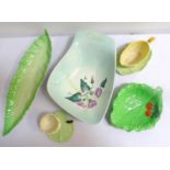 SELECTION OF CARLTON WARE including an Australian design buttercup sauce boat and stand, a Lily