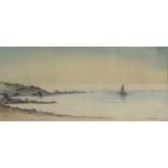 JAMES MACINTYRE Ardrossan from Seamill, artists proof, signed to the mount and numbered 1/12, 18cm x