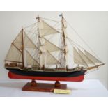 SCRATCHBUILT MODEL SHIP OF THE 'GLENLEE' constructed from timber salvaged from the ship during the