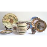 A COLLECTION OF CERAMICS including Copeland Spode Italian sweet dish, Ridgeways cup and saucer,