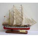 SCRATCHBUILT MODEL SHIP OF THE 'GLENLEE' constructed from timber salvaged from the ship during the