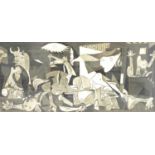 AFTER PABLO PICCASSO 'GUERNICA' print from Museum of Modern Art New York, printed in Netherlands