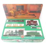 BACHMANN'S RADIO CONTROL BIG HAULER with steam locomotive and various trucks, with original box