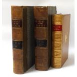 'A HISTORY OF THE PAPACY' by Leopold Ranke 1851, Blackie and Son, two partially leather bound