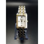 LADIES RAYMOND WEIL TANGO COLLECTION WRISTWATCH the mother of pearl dial with Roman numerals at