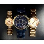 THREE MICHAEL KORS WRISTWATCHES model numbers MK-5971, MK-6236 and MK4292 (3)