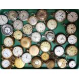 LARGE SELECTION OF VICTORIAN AND LATER POCKET WATCHES including two silver pair cased examples (both