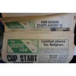 COLLECTION OF 'THE CELTIC VIEW' NEWSPAPERS circa 1980s, approximately 240