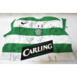 2006/07 SEASON CELTIC FOOTBALL CLUB SIGNED SHIRT includes Gordon Strachan (Manager), Neil Lennon (