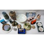 COLLECTION OF VARIOUS CERAMICS including Carlton Ware, Irish Wade, Mason's, Minton, Romanov Egg with