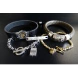 SELECTION OF FASHION BRACELETS makes comprising Diesel, DKNY, Buddha to Buddha, Dower & Hall and