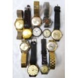 COLLECTION OF GENTLEMAN'S VINTAGE WRISTWATCHES includes a Balta (Swiss with luminous face),