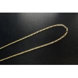 NINE CARAT GOLD BELCHER LINK NECK CHAIN approximately 45.5cm and 4.5 grams