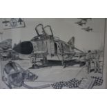 JEAN LUC BEGHIM McDonnell Douglas FG MK1 Phantom, limited edition signed by the artist print, number