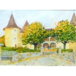 ROBERT INNES Chateau de Varenne, oil on board, signed and dated November 1999 to verso, 29cm x 39.