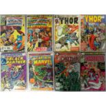 MARVEL COMICS - CAPTAIN AMERICA, THE MIGHTY THOR, THE BLACK PANTHER, THE NEW CAPTAIN MARVEL AND