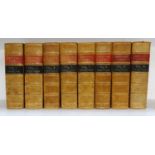 SCOTTISH LAW; SESSION CASES from 1898 to 1906, in light tan leather with part gilt embossing to